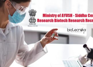 Siddha Central Research Jobs