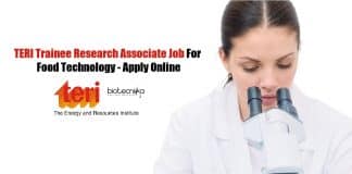TERI Trainee Job