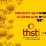 THSTI Lifescience Project Jobs