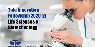 Tata Innovation Fellowship 2020-21 – Tata Innovation Fellowship 2021