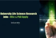 Delhi University Life Science Research Jobs – MSc & PhD Apply University of Delhi Vacancy