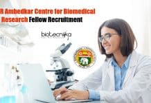 Dr B R Ambedkar Centre for Biomedical Research Fellow Recruitment ACBR Jobs