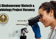 AIIMS Bhubaneswar Biotech & Microbiology Project Vacancy AIIMS Bhubaneswar Biotech