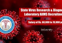 State Virus Research & Diagnostic Laboratory AIIMS Recruitment AIIMS Raipur Research