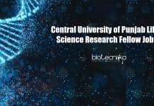 CUP Life Science JRF
