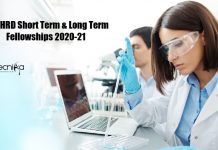 DHR-HRD Short Term & Long Term Fellowships 2020-21 DHR-HRD Short Term