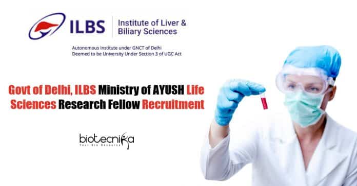 Delhi Govt Jobs at ILBS