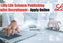 Eli Lilly Life Science Publishing Specialist Recruitment – Apply Online Eli Lilly Job