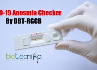 RGCB COVID-19 Anosmia Checker – Quantitative, Rapid And Cost Effective Tool For Screening COVID-19 COVID-19 Anosmia Checker