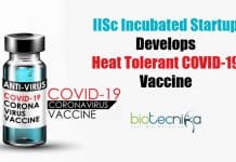 IISc Bengaluru Based Startup – Mynvax Develops Heat Resistant COVID-19 Vaccine Heat Tolerant COVID-19 vaccine