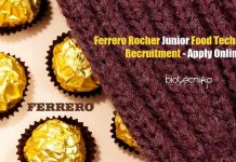 Ferrero Rocher Vacancy