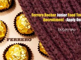 Ferrero Rocher Vacancy