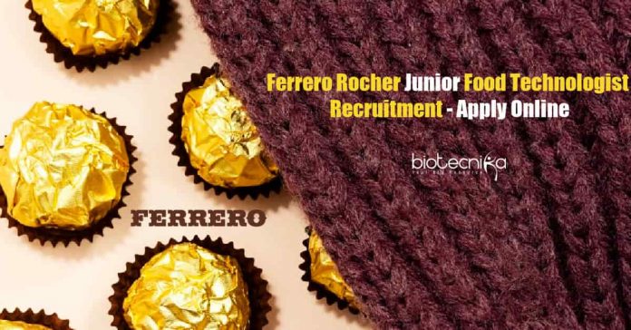 Ferrero Rocher Vacancy