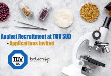 Food Analyst Recruitment at TUV SUD – Applications Invited Food Analyst Jobs