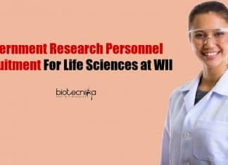 Govt Biotech Job Vacancies