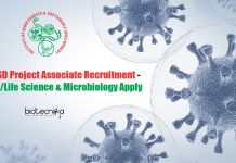 Govt IBSD Project Associate Recruitment – Biotech/Life Science & Microbiology Apply Govt IBSD Project Associate