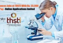 Life Sciences Jobs at THSTI With Rs. 55,000 pm Pay – Online Applications Invited Govt Life Sciences