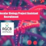 Govt RGCB Molecular Biology Project Assistant Recruitment Govt Mol Biology Jobs