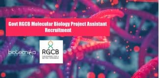 Govt Mol Biology Jobs