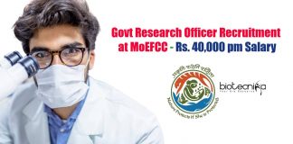 Govt Research Officer Recruitment