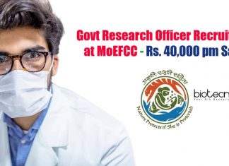 Govt Research Officer Recruitment