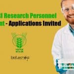 ICAR-NDRI Research Personnel Recruitment
