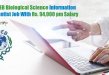 ICGEB Biological Science Information Scientist Job With Rs. 94,000 pm Salary ICGEB Biological Science