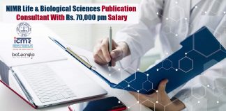 ICMR-NIMR Consultant Jobs