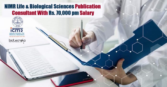 ICMR-NIMR Consultant Jobs