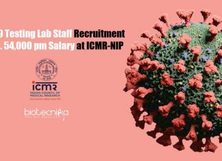 ICMR-NIP Jobs For Lifescience