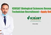 ICRISAT Biological Sciences Research Technician Recruitment – Apply Online ICRISAT Biological Sciences Vacancy