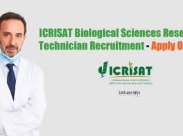 ICRISAT Biological Sciences Vacancy