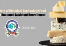 Institute of Chemical Technology Food Tech Research Assistant Recruitment ICT Mumbai Food Tech