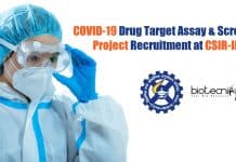 COVID-19 Drug Target Assay & Screening Project Recruitment at CSIR-IICB IICB Biotech Project Jobs