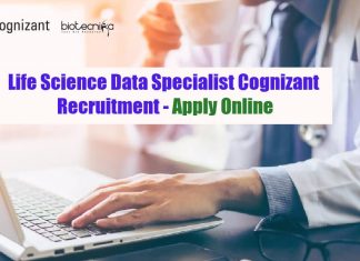 Life Science Data Specialist Cognizant Recruitment – Apply Online Life Science Data Specialist
