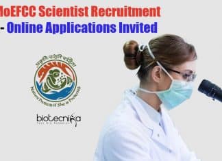 MoEFCC Scientist Recruitment 2020