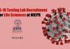 COVID-19 Testing Lab Recruitment For Life Sciences at NICPR NICPR Jobs For Biotech