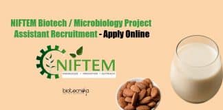 NIFTEM Biotech Jobs
