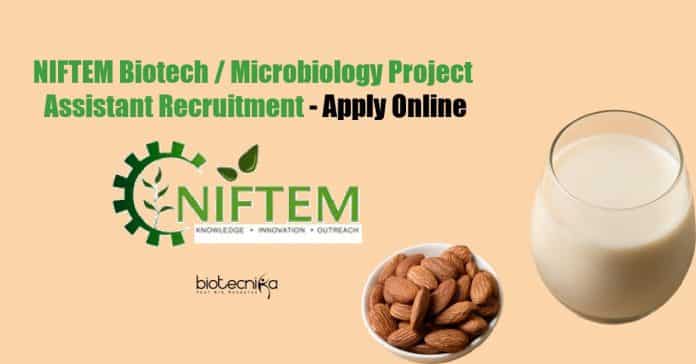 NIFTEM Biotech Jobs