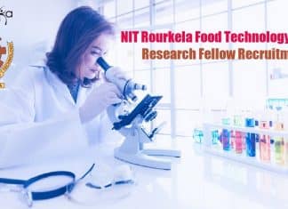 NIT Rourkela Food Tech Junior Research Fellow Post Vacant NIT Rourkela Food Tech