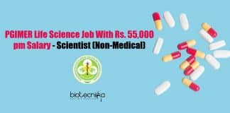 PGIMER Scientist Job