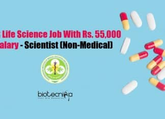 PGIMER Life Science Job With Rs. 55,000 pm Salary – Scientist (Non-Medical) PGIMER Scientist Job