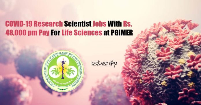 PGIMER Scientist Vacancies