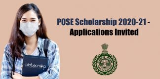 POSE Scholarship 2020-21