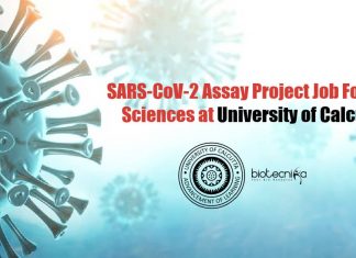 SARS-CoV-2 Assay Project Job For Life Sciences at University of Calcutta University of Calcutta Vacancies