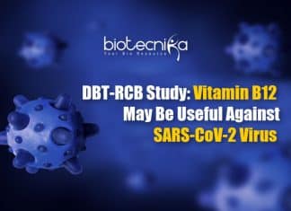 DBT-RCB Study Suggests Vitamin B12 May Be Useful Against SARS-CoV-2 Virus Vitamin B12 Against SARS-Cov-2 virus