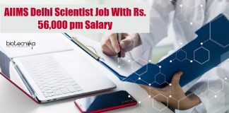 AIIMS Delhi Scientist Job