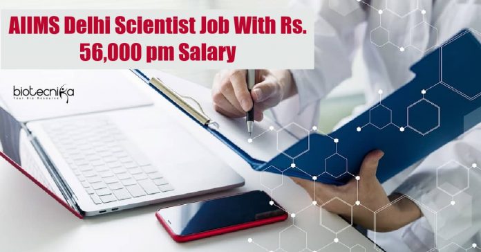 AIIMS Delhi Scientist Job