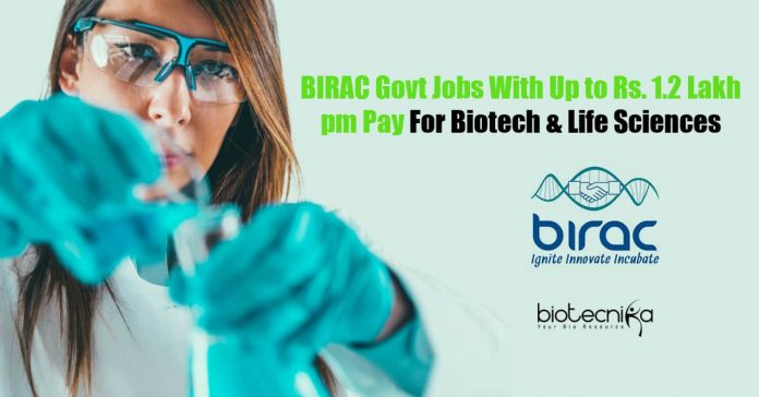BIRAC Govt Jobs