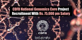 CDFD Genomics Jobs